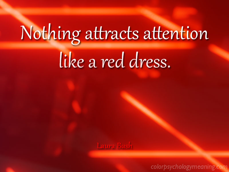 Red color quote, nothing attracts attention.