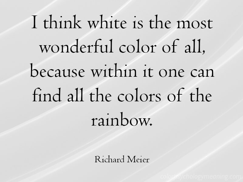 The most wonderful color of all, Quote.