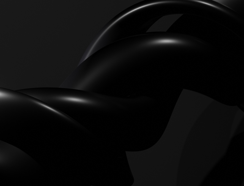 Black abstract design.