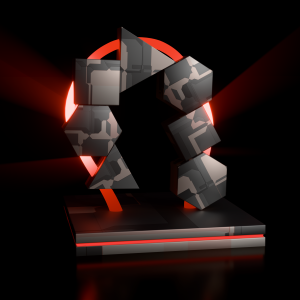 Power Equilibrium – Geometric 3D Sculpture | Colour Psychology Motivational Art
