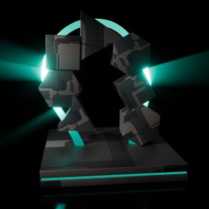 Power Equilibrium – Geometric 3D Sculpture | Color Psychology Motivational Art | Flow State