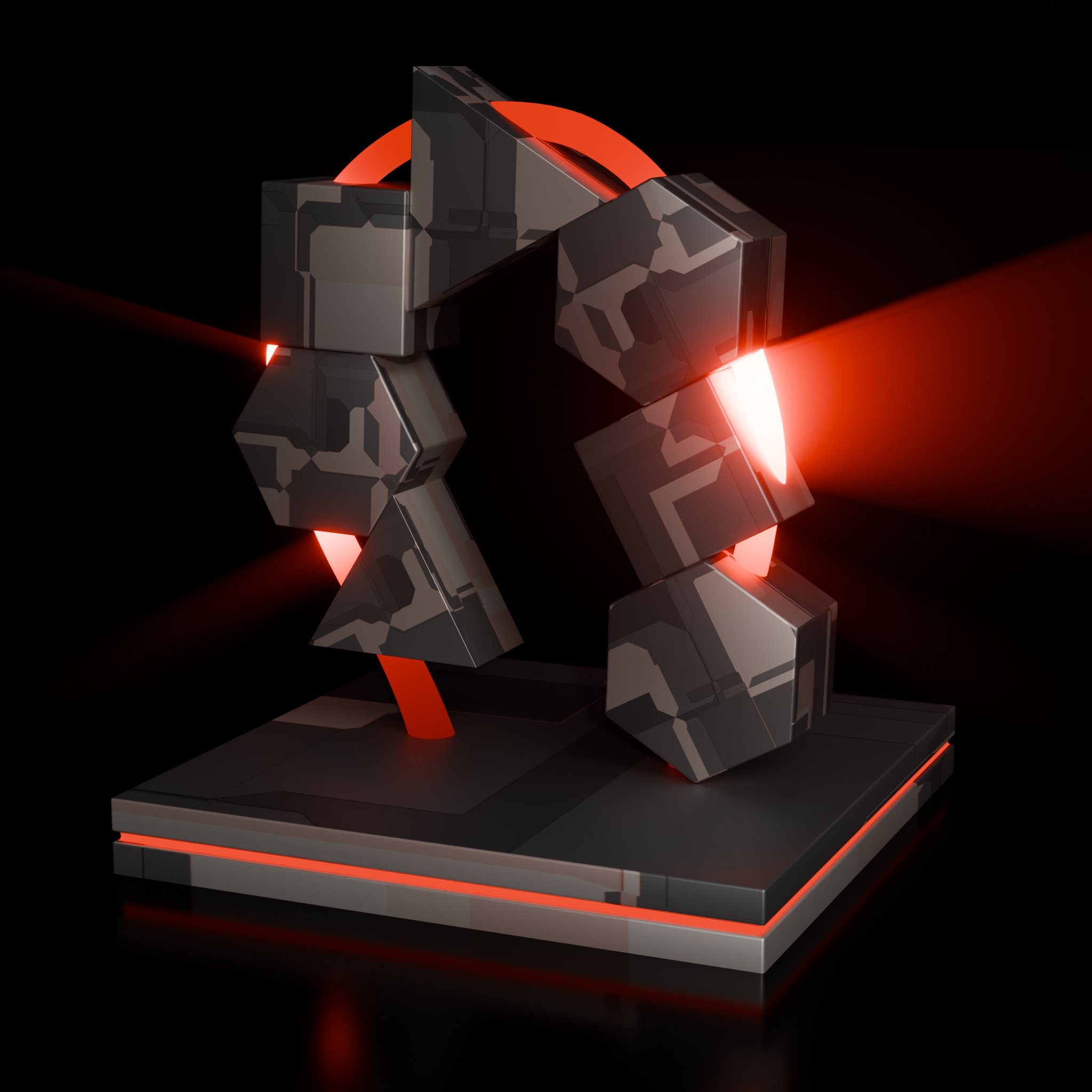 Power Equilibrium – Geometric 3D Sculpture | Color Psychology Motivational Art | Power Ignite - Image 3