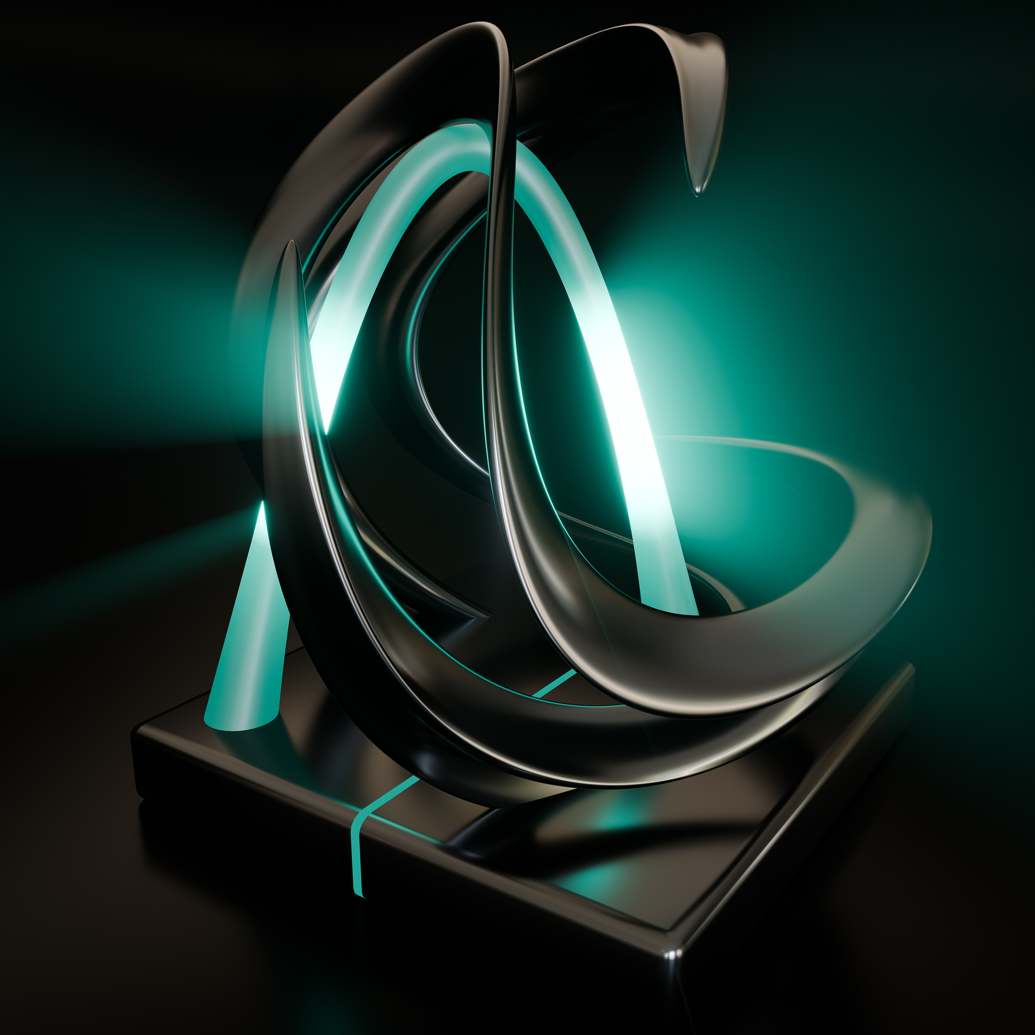 Eternal Flux – Flowing Torus Energy Sculpture | Color Psychology Motivational Art | Flow State