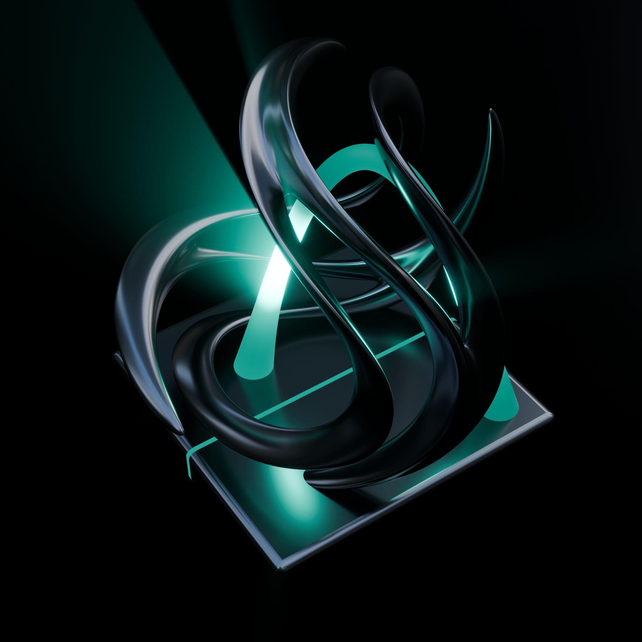 Eternal Flux – Flowing Torus Energy Sculpture | Color Psychology Motivational Art | Flow State - Image 2