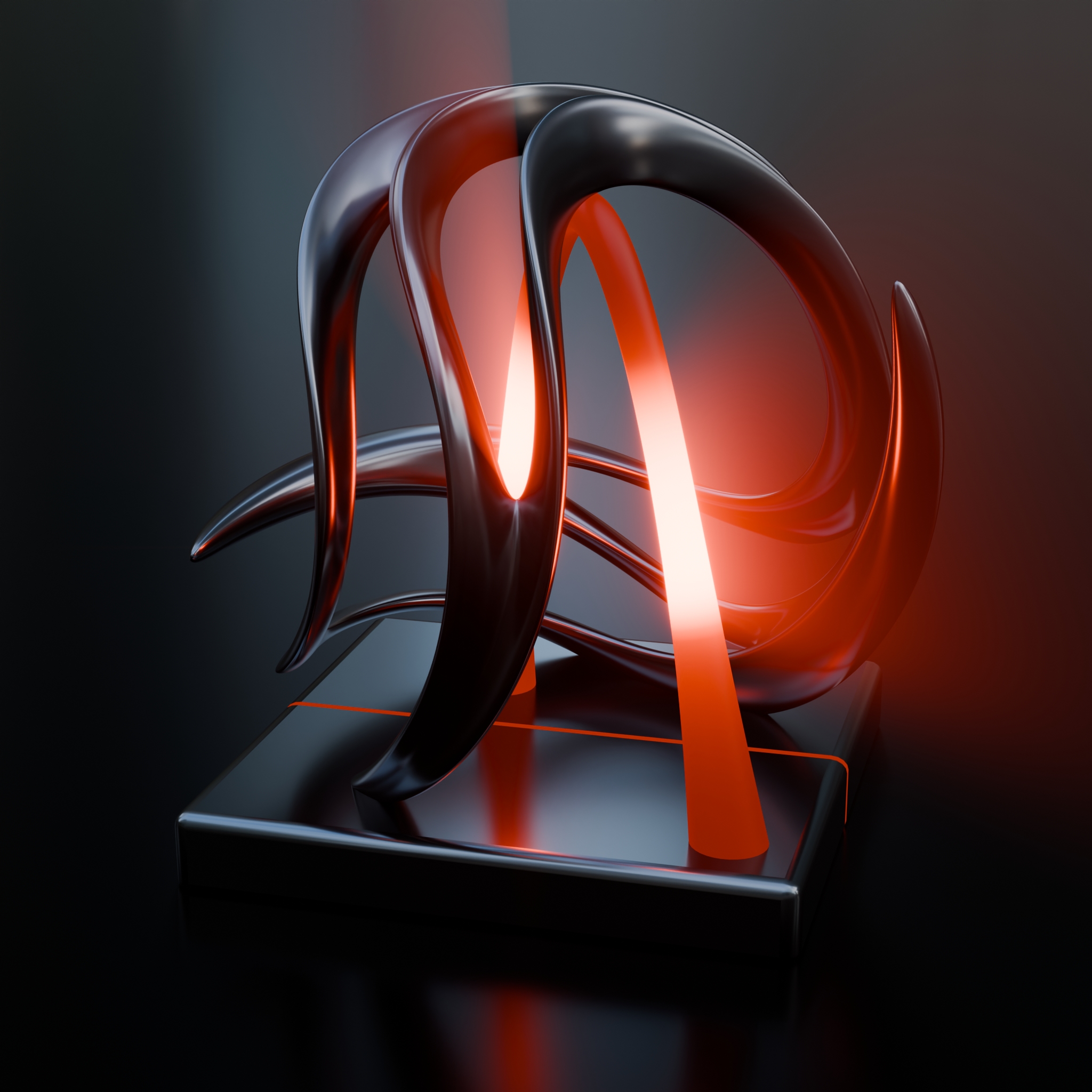 Eternal Flux – Flowing Torus Energy Sculpture | Color Psychology Motivational Art | Power Ignite - Image 2