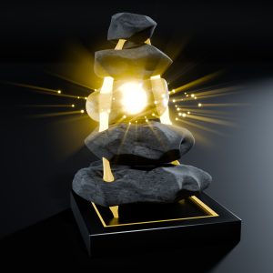 Zen Forge Stack – 3D Balance Geometry | Color Psychology Energy Sculpture | Harmony Core