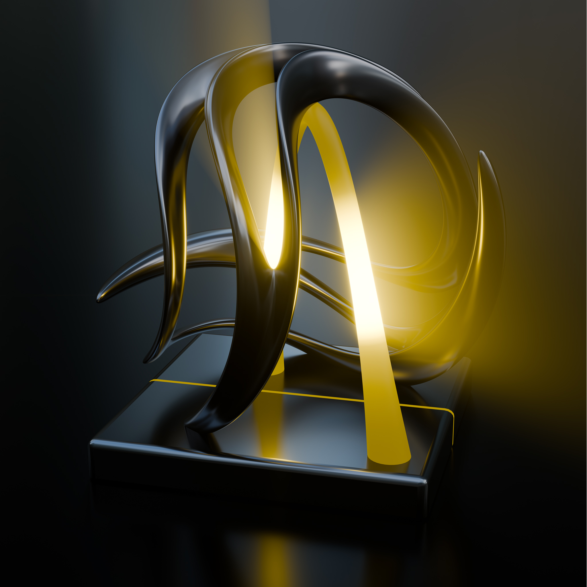 Eternal Flux – Flowing Torus Energy Sculpture | Color Psychology Motivational Art | Harmony Core - Image 3