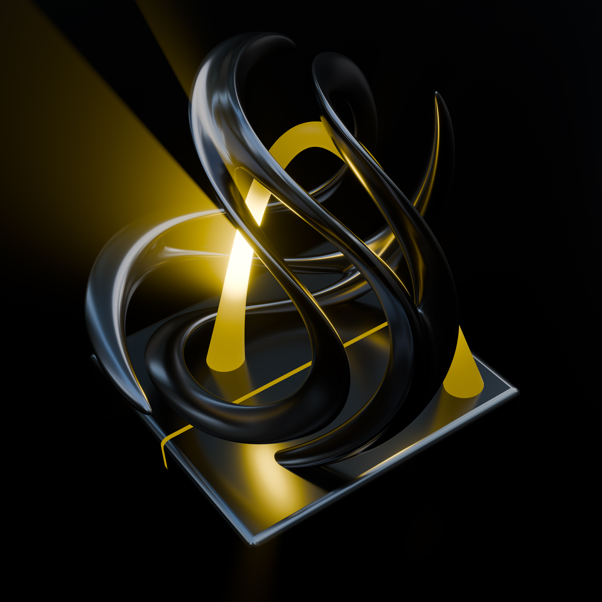 Eternal Flux – Flowing Torus Energy Sculpture | Color Psychology Motivational Art | Harmony Core - Image 2