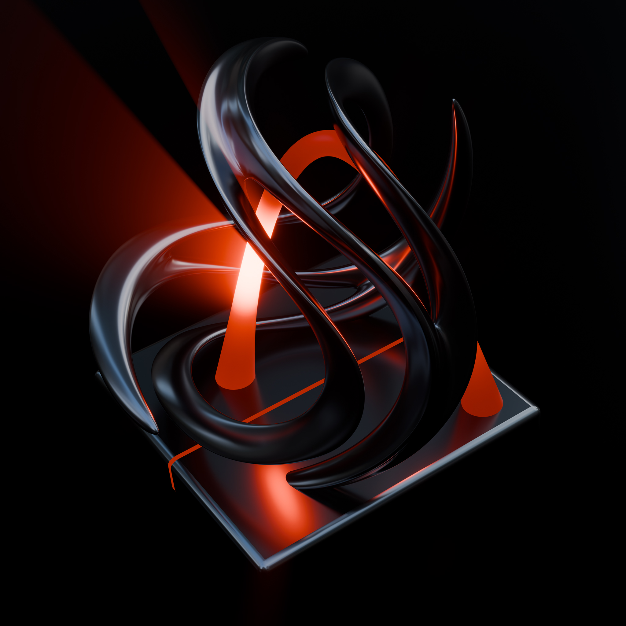 Eternal Flux – Flowing Torus Energy Sculpture | Color Psychology Motivational Art | Power Ignite - Image 3