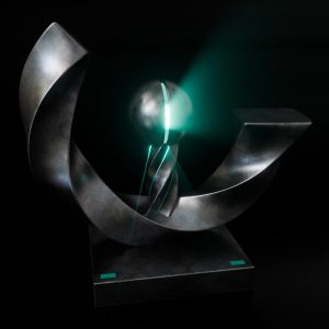 Radiant Eclipse – Flowing Arc Energy Sculpture | Color Psychology Edition | Flow State