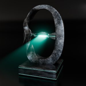 Unity Arc – Flowing Energy Ring Sculpture with Glowing Core | Color Psychology Edition | Flow State