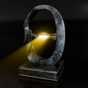 Unity Arc – Flowing Energy Ring Sculpture with Glowing Core | Color Psychology Edition | Harmony Core