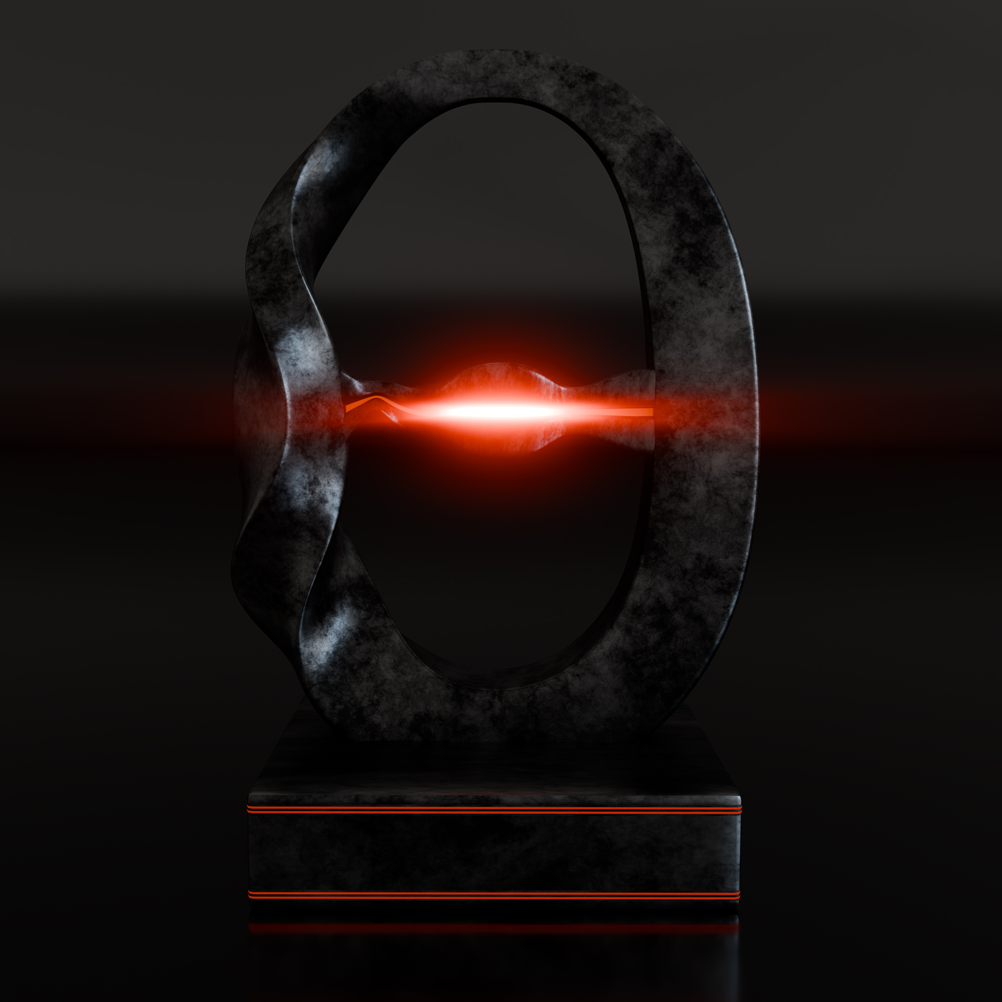 Unity Arc – Flowing Energy Ring Sculpture with Glowing Core | Color Psychology Edition | Power Ignite - Image 2