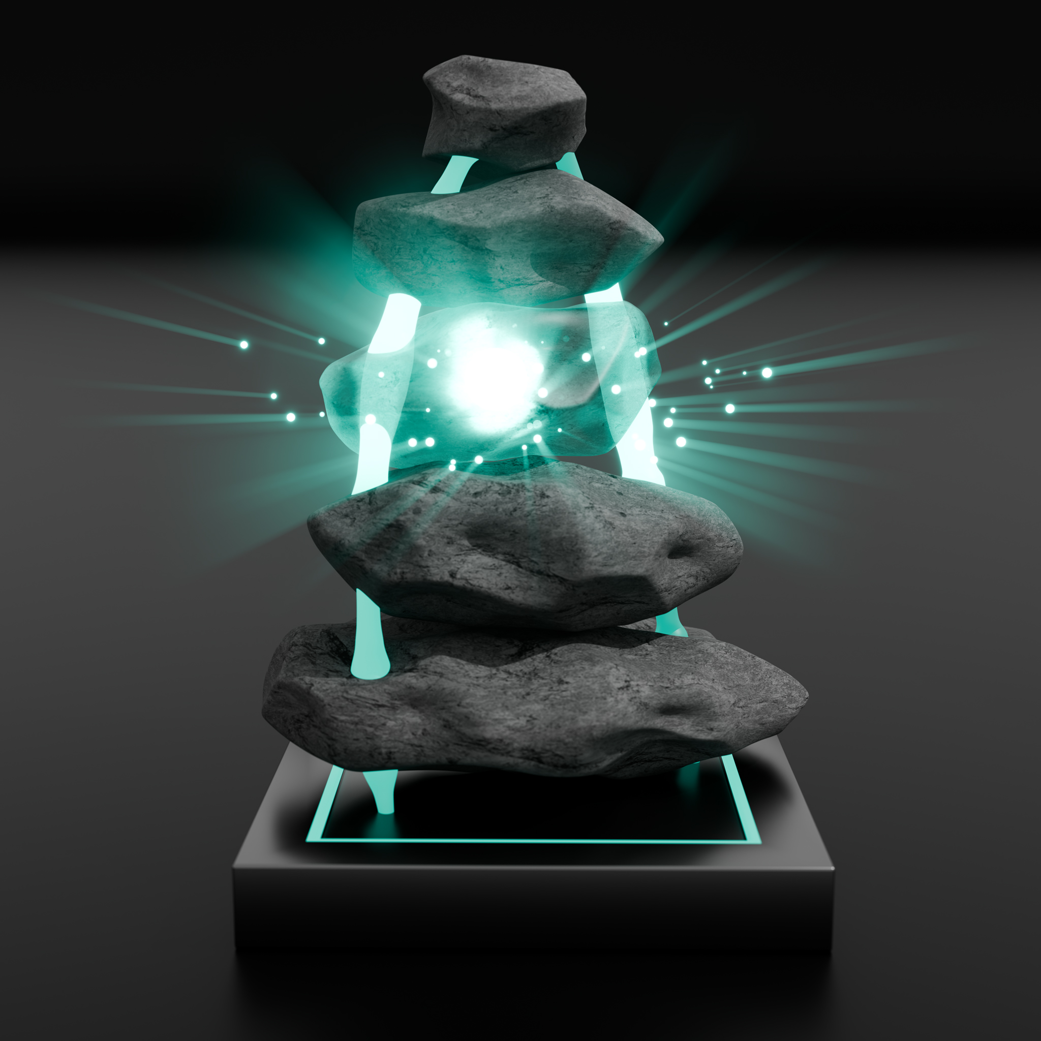 Zen Forge Stack – Abstract 3D Balance Geometry | Color Psychology Energy Sculpture | Complete Set - Image 2