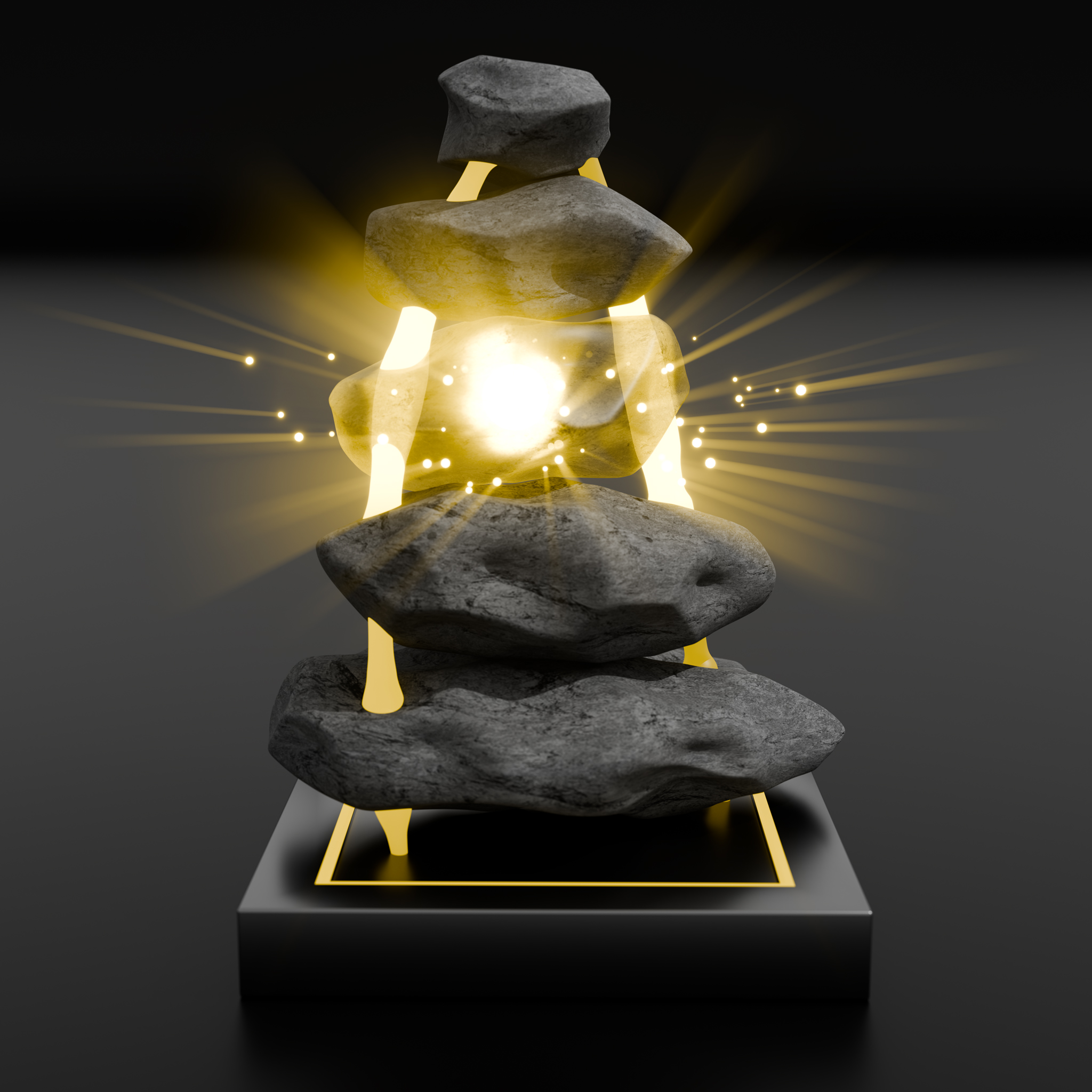 Zen Forge Stack – 3D Balance Geometry | Color Psychology Energy Sculpture | Harmony Core - Image 2