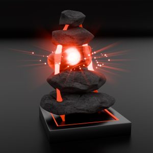 Zen Forge Stack – Abstract 3D Balance Geometry | Color Psychology Energy Sculpture | Complete Set