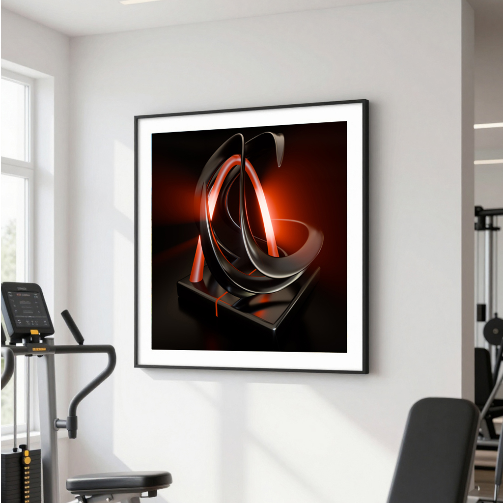 Eternal Flux – Flowing Torus Energy Sculpture | Color Psychology Motivational Art | Power Ignite - Image 4