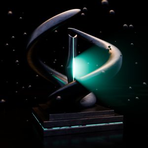Phoenix Rise – Dynamic Energy Sculpture with Glowing Core | Flow State